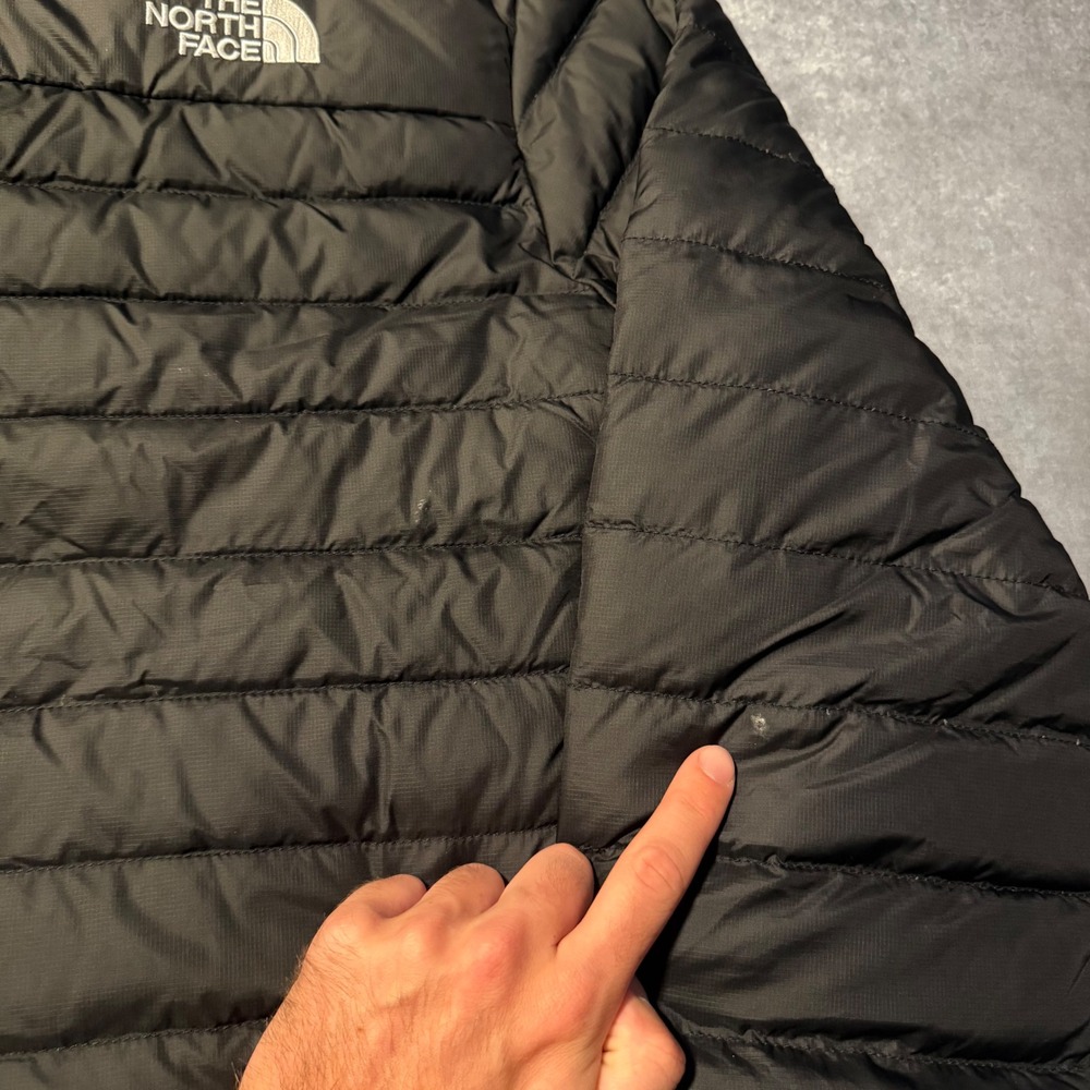 The North Face Men XL Minoqua Flare 2 Down Puffer Jacket Black NF0A55XG Coat 550 - Picture 8 of 8